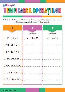 Verificarea calculelor: îmbunătățirea abilităților de calcul