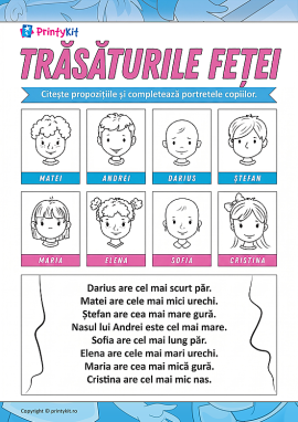Desenăm complet portretul unui copil