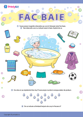 Fac o baie: igienă personală