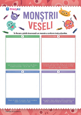 Desenăm monștri după instrucțiuni