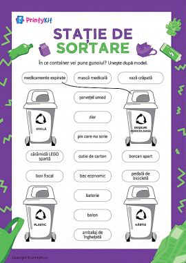 Stație de sortare: gândim ecologic
