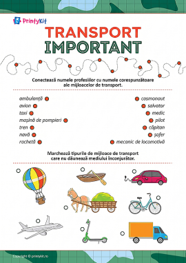 Corelăm transportul și profesiile