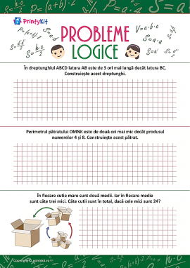 Probleme de logică: dezvoltarea gândirii