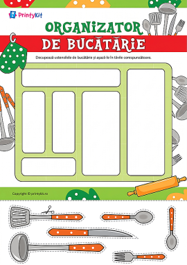 Organizator de bucătărie: învățăm să comparăm lungimile