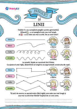 Determinarea lungimii panglicilor și liniilor
