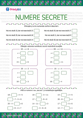 Căutăm numere secrete