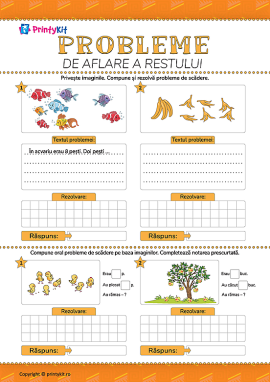 Rezolvăm probleme de aflare a restului