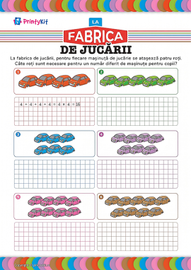 La fabrica de jucării: tabla înmulțirii