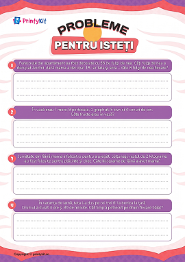 Probleme pentru isteți: dezvoltăm atenția