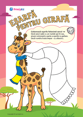 Eșarfa girafei: numere pare și impare