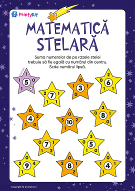 Matematică stelară: adunarea în limitele numărului 10