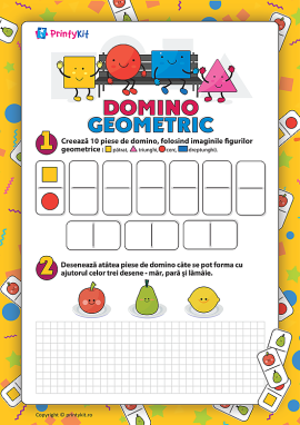 Domino geometric: dezvoltarea gândirii logice