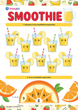 Smoothie: antrenament pentru tabla înmulțirii