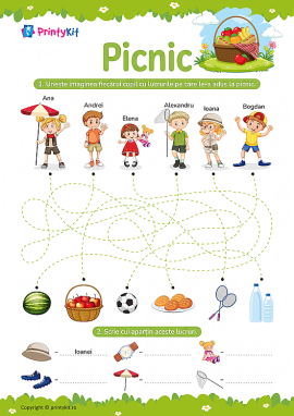 Picnic: dezvoltarea atenției