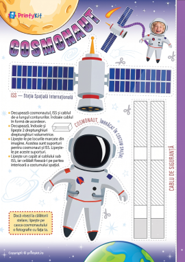 Fantezii cosmice: activitate practică din hârtie „Astronautul”