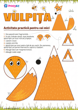 Vulpița: activitate practică cu forme geometrice