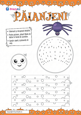 Păianjeni: decorațiuni tridimensionale pentru Halloween