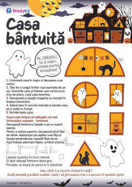 Activitate practică de Halloween cu elemente volumetrice