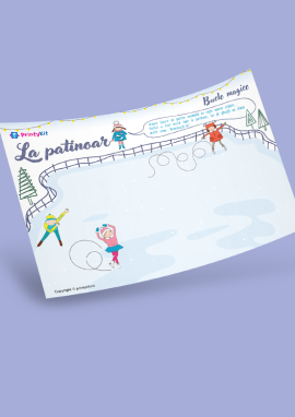 Desenează modelele pe patinoar: exerciții de scriere neconvenționale