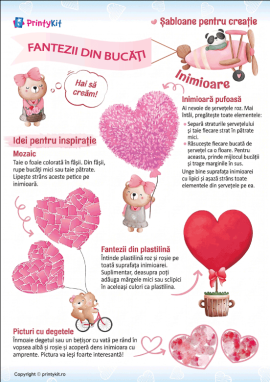 Șabloane de inimioare pentru activități creative și activități practice: pentru copii de la 2 ani