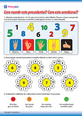 Determinăm numărul predecesor și cel succesor