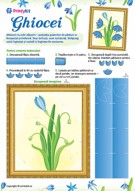 Activitate practică de primăvară: ghiocei din hârtie