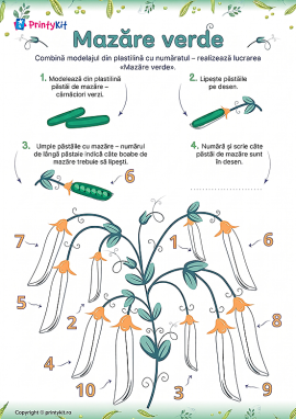 Mazăre verde: numărăm până la 10