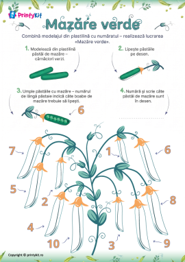 Mazăre verde: numărăm până la 10