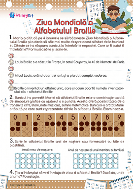 Alfabetul Braille: învățăm să scriem și să înțelegem