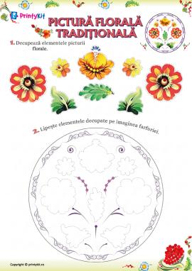 Pictură florală tradițională: activitate practică