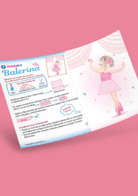 Balerina: activitate practică tridimensională cu șervețele