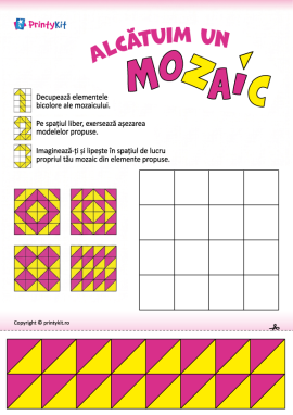 Alcătuim un mozaic: dezvoltăm gândirea spațială și logică