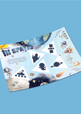 Loto cu umbre despre spațiul cosmic: pentru copiii de 3-4 ani