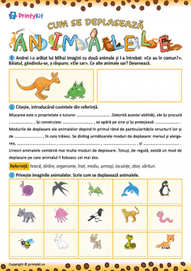 Cum se deplasează animalele?