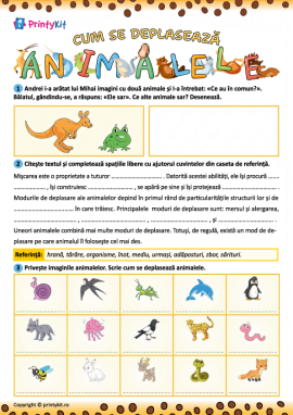 Cum se deplasează animalele?