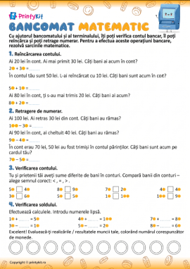 Adunăm, scădem și comparăm numere rotunde