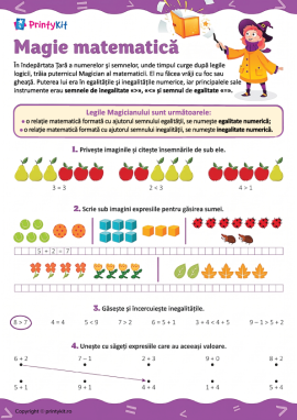 Magie matematică: învățăm egalitățile și inegalitățile numerice