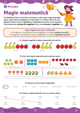Magie matematică: învățăm egalitățile și inegalitățile numerice