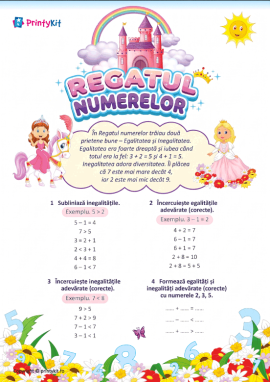Regatul numerelor: învățăm egalitățile și inegalitățile numerice