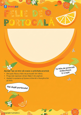 Portocală: activitate practică pentru copii de 3–4 ani