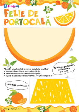 Portocală: activitate practică pentru copii de 3–4 ani