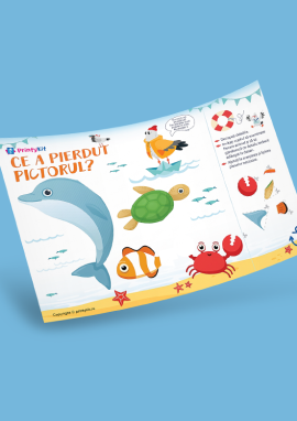 Ce a uitat să deseneze pictorul? (pentru copii de 2–3 ani)