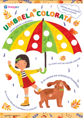 Umbrela: petice din plastilină