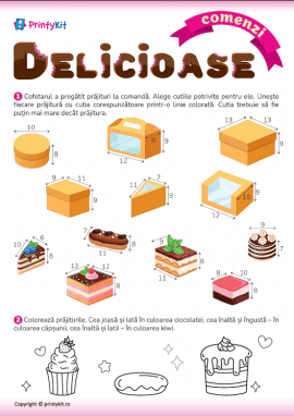 Comenzi delicioase: comparăm obiectele după lungime, lățime și înălțime