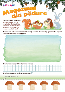 Magazinul din pădure: rezolvăm o problemă