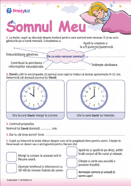 Formăm un obicei sănătos: somnul