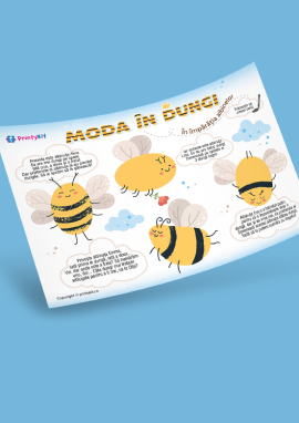 Albinele: numărarea în limita cifrei 3, desenarea dungilor