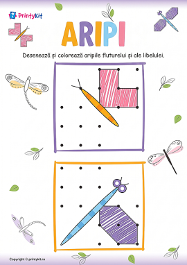 Insecte: desen simetric după puncte