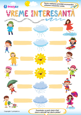 Învățăm despre vreme cu cei mici