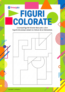 Puzzle „Figuri colorate”